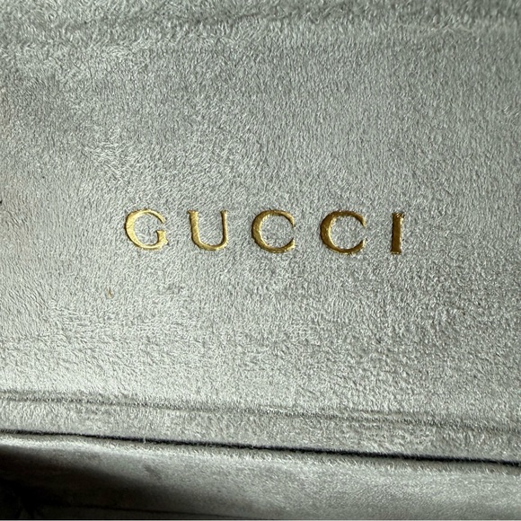 GUCCI Foldable Triangular Eyewear Case Sunglasses Eyeglasses Monogram GG Logo - Picture 10 of 13